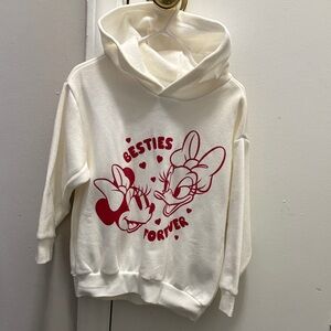 Old Navy Kids Cream Hoodie with Red Print